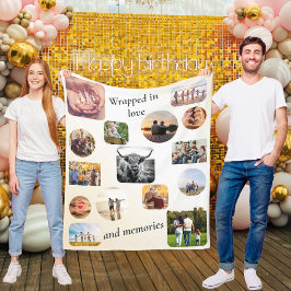 In Liebe und Erinnerungen verpackt FotoCollage Geb Fleecedecke