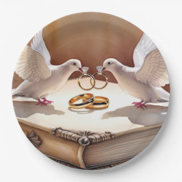 In Liebe vereint Pappteller