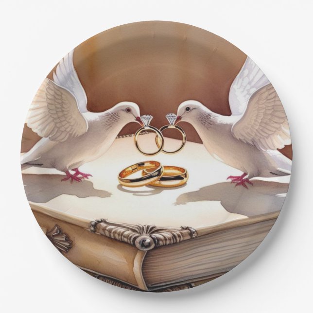 In Liebe vereint Pappteller (Vorderseite)