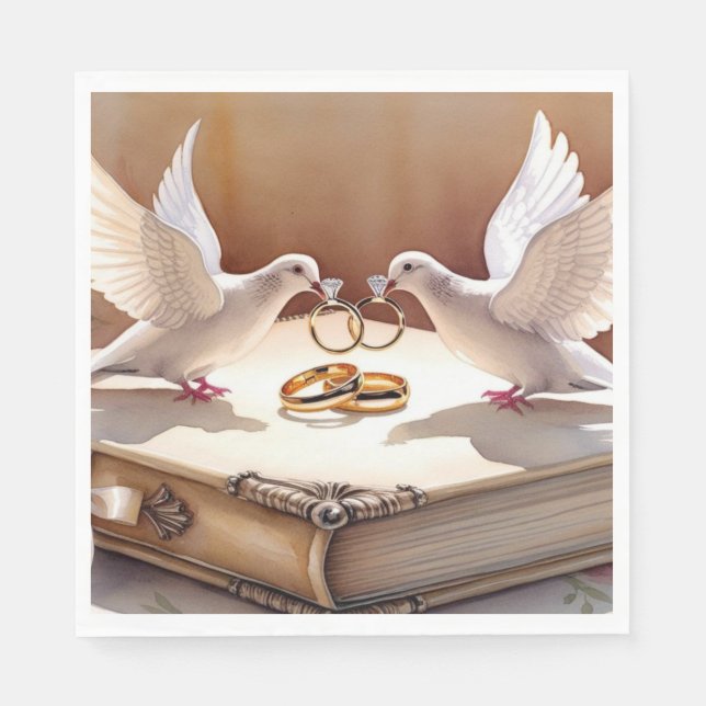 In Liebe vereint Serviette (Vorderseite)