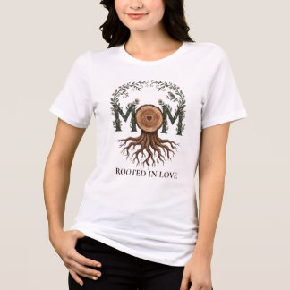 In Liebe Verwurzelter Familienstammbaum Tri-Blend Shirt