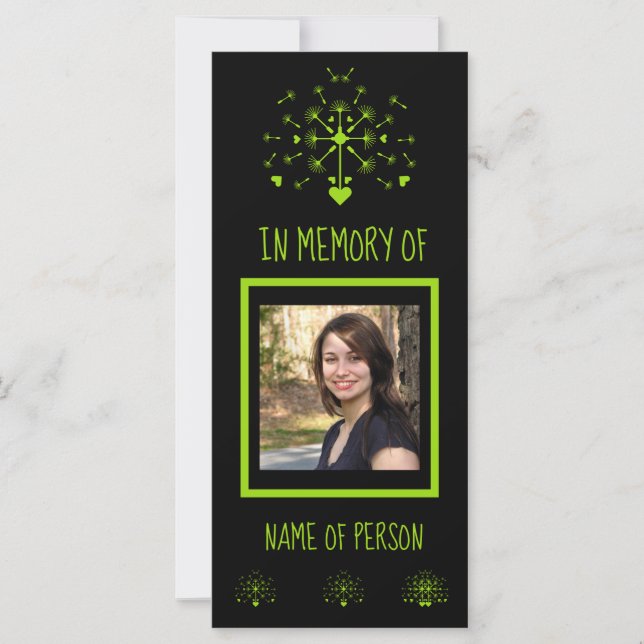 In liebenden Erinnerungsleuchten im Wind (Vorderseite)