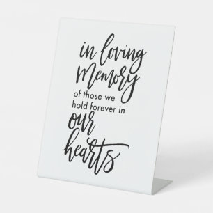 In liebevollem Erinnerungszeichen Sockelschild