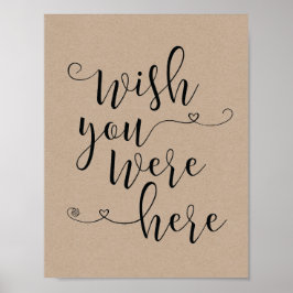 In liebevollem Erinnerungszeichen - wünschten Sie  Poster