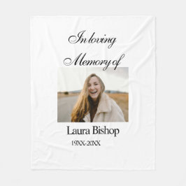 In liebevollem Gedächtnis der Beerdigung Keepake N Fleecedecke