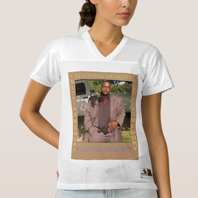 IN LIEBEVOLLEM GEDÄCHTNIS FRAUEN FOOTBALL TRIKOT (Vorderseite)