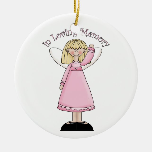 In liebevollem Gedächtnis Keramik Ornament (Vorne)