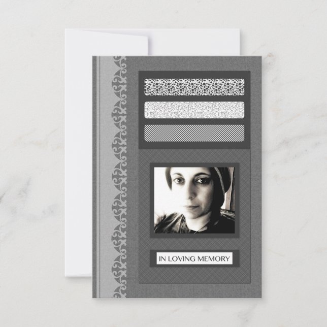 in liebevollen Ankündigungen von Gedächtnisbeerdig (Vorderseite)