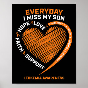In liebevoller Erinnerung an meinen Sohn Leukämie Poster