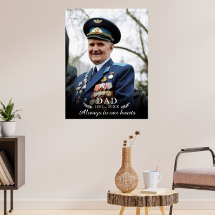 In Liegender Erinnerung Foto Gedenkfeier Beerdig Poster