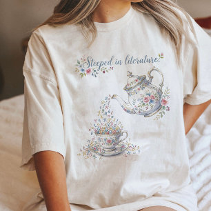 In Literatur getränkter Alphabet-Tasse Tri-Blend Shirt