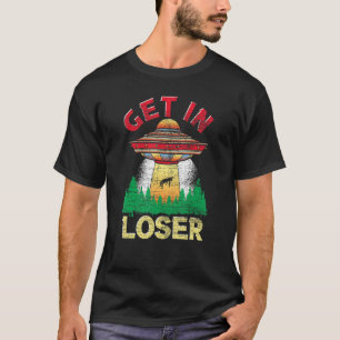 In lockerer Science Fiction Alien Entführung Alie T-Shirt