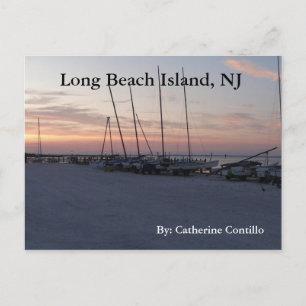 In Long Beach Island NJ an der Bucht Postkarte