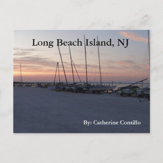 In Long Beach Island NJ an der Bucht Postkarte