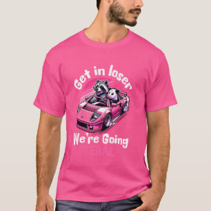In Loser gehen wir Wild Funny Raccoon Oposs T-Shirt