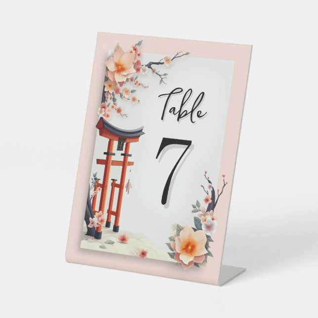 In Love Blossoming Under the Cherry Trees Sockelschild (Vorderseite)