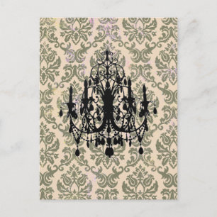 In Love Chandelier ~ Postkarte / Einladung