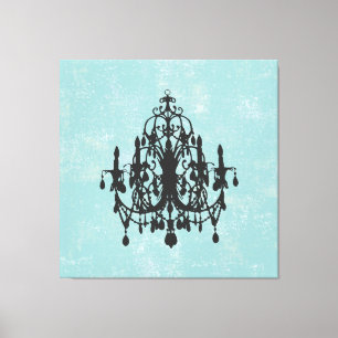 In Love Chandelier ~XLARGE 40X40 Leinwand 6,4 cm d