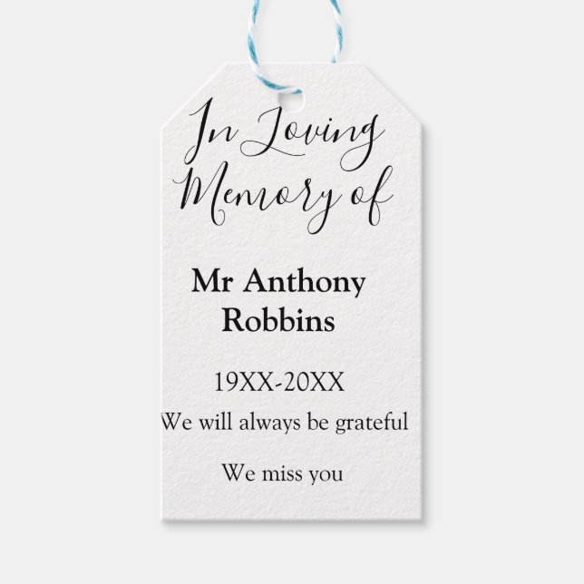 In Love Erinnerung an Namensbeerdigung Erinnerung  Geschenkanhänger (Vorderseite)