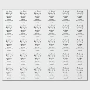 In Love Erinnerung an Namensbeerdigung Erinnerung  Geschenkpapier