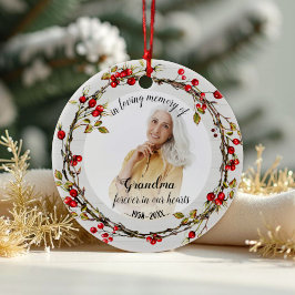 In Love Erinnerung an Oma Rustic Kresath Memorial Keramik Ornament