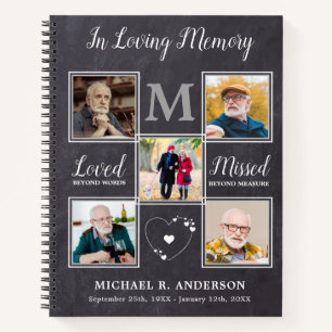 In Love Memory 5 Foto Budget Funeral GuestBook Notizbuch