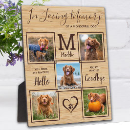 In Love Memory 5 Foto Collage Pet Memorial Fotoplatte