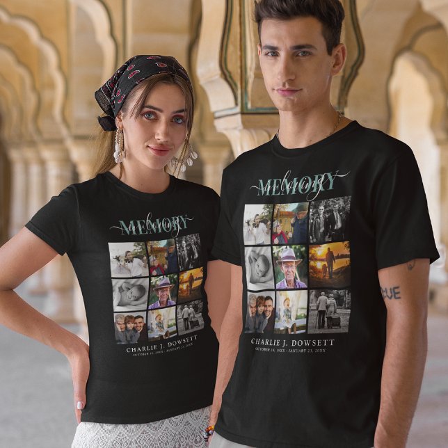 In Love Memory 9Fotocollage Gedenktribut T-Shirt (Von Creator hochgeladen)