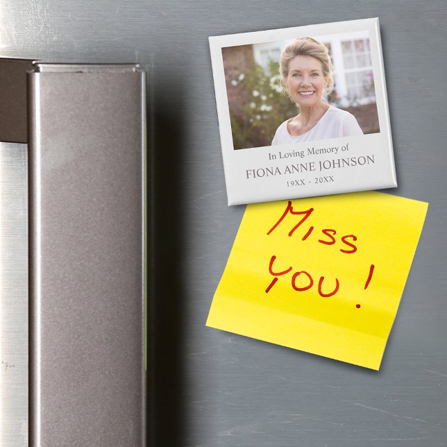 In Love Memory Beileid Foto Magnet (In Loving Memory Sympathy Photo Magnet)