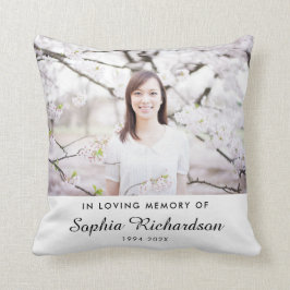 In Love Memory | Beileid Memorial Foto Kissen