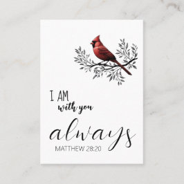 In Love Memory: Bestattungskarte des Roten Kardina Visitenkarte