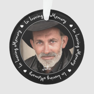 In Love Memory Black Family Foto behalten Ornament