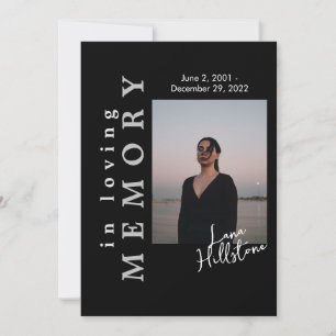 In Love Memory Black Funeral Programm