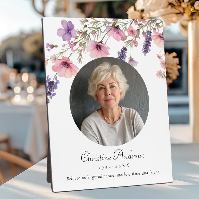 "In Love Memory" Blume Foto Beerdigung Gedenkstätt Fotoplatte (Von Creator hochgeladen)