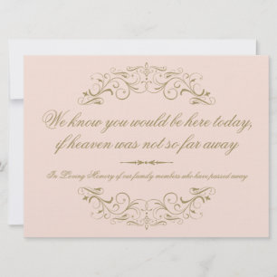 In Love Memory Blush Antique Blüh Hochzeit