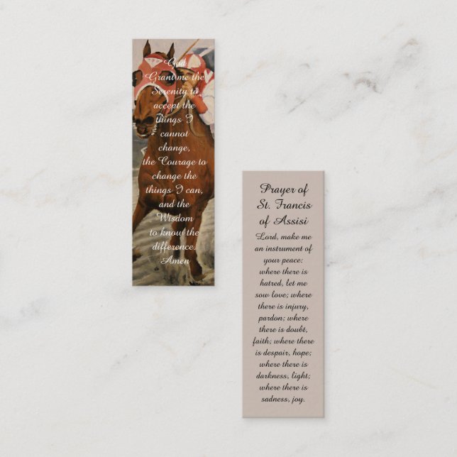 In Love Memory Book Mark Prayer Card Telefonnummerkarte (Vorne/Hinten)