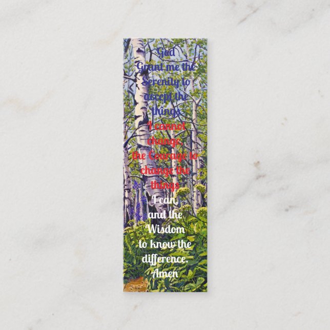 In Love Memory Book Mark Prayer Card Telefonnummerkarte (Vorderseite)