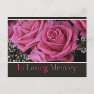 In Love Memory/Celebration of Life Invitation Einladungspostkarte
