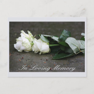 In Love Memory/Celebration of Life Invitation Postkarte