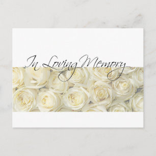 In Love Memory/Celebration of Life Invitation Postkarte