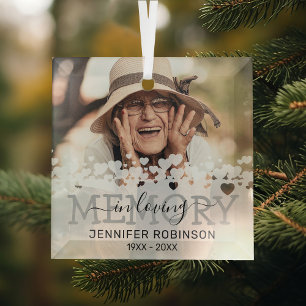 In Love Memory Christmas Memorial Ornament Aus Glas