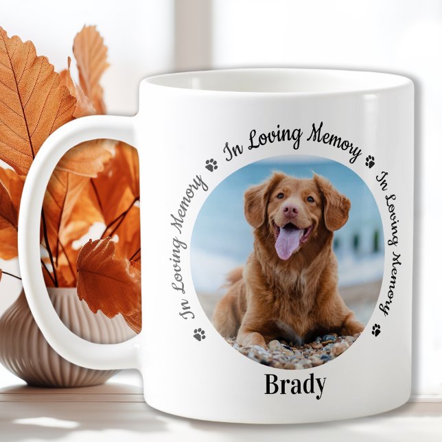 In Love Memory Custom 2 Foto Dog Pet Memorial Kaffeetasse (Von Creator hochgeladen)