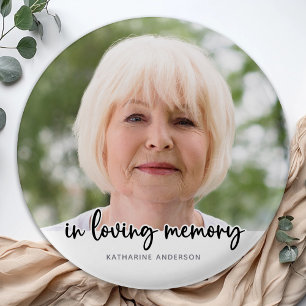 In Love Memory Custom Foto Memorial Beerdigung Button