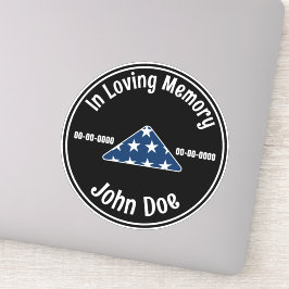 In Love Memory Dark Veteran Aufkleber
