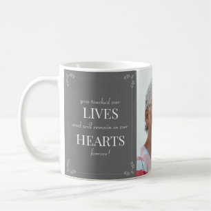 In Love Memory Elegante Tribute Funeral Gray Coff Kaffeetasse