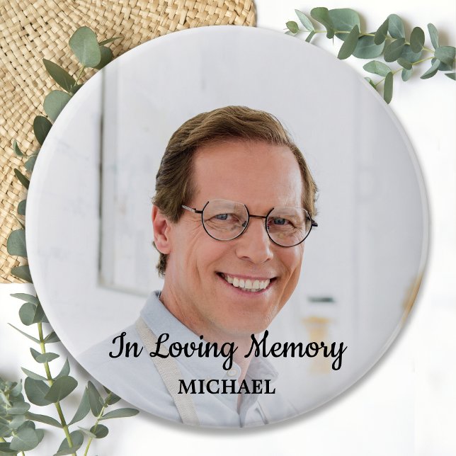 In Love Memory Erinnerung Moderne Foto Memorial Button (Von Creator hochgeladen)