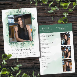 In Love Memory Eucalyptus Greenery Services Programm