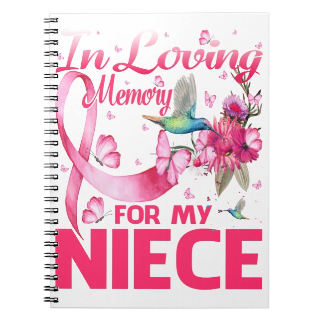 In Love Memory for My Niece Notizblock (Vorderseite)