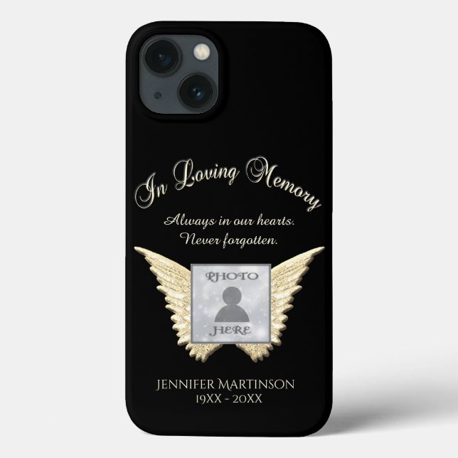 In Love Memory Foto Angel WIngs Case-Mate iPhon iPhone Hülle (Rückseite)
