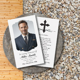 In Love Memory Foto Beerdigung Gedenkgebet Visitenkarte